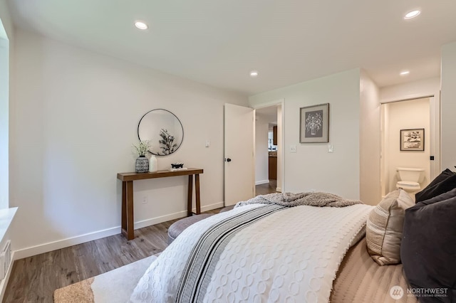 12200 100th Ave NE Unit N-D, Kirkland, WA 98034 - bedroom with wood finished floors and recessed lighting