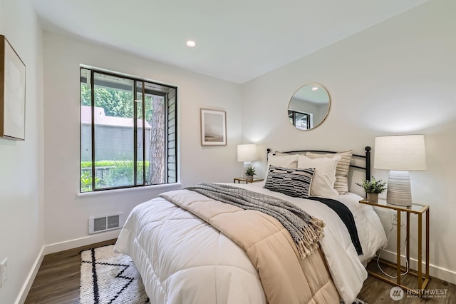 12200 100th Ave NE Unit N-D, Kirkland, WA 98034 - bedroom with wood finished floors and recessed lighting