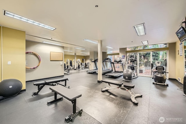 2414 1st Ave Unit 519, Seattle, WA 98121 - workout area with healthy amount of natural light
