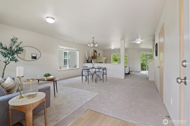 33036 42nd Ave S, Federal Way, WA 98001 - living area with a chandelier and light colored carpet