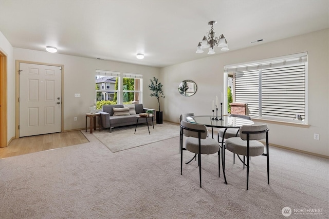 33036 42nd Ave S, Federal Way, WA 98001 - dining space with a chandelier and light carpet