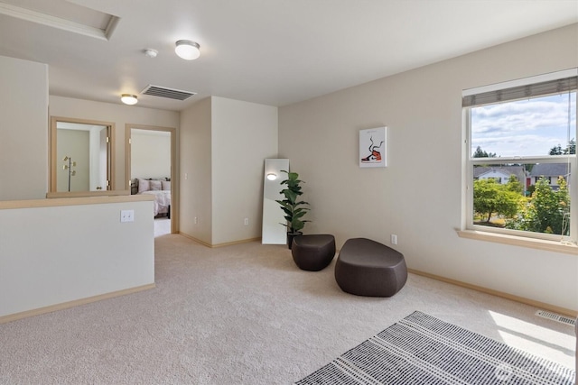 33036 42nd Ave S, Federal Way, WA 98001 - sitting room with light colored carpet and attic access