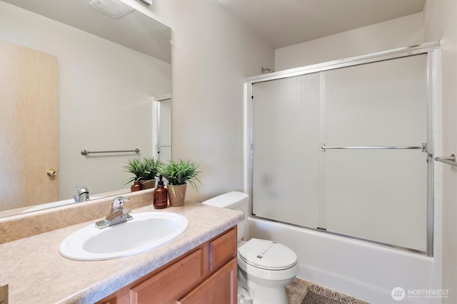 33036 42nd Ave S, Federal Way, WA 98001 - bathroom with vanity and shower / bath combination with glass door