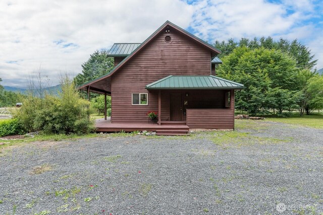 6373 Eastwood Rd, Deming, WA 98244 - view of front of house featuring a standing seam roof and a metal roof