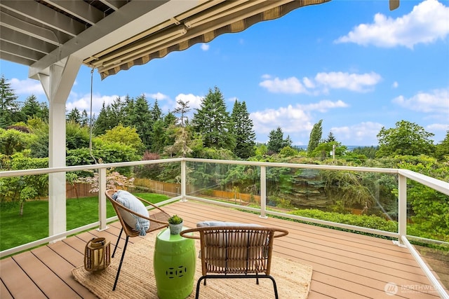 11665 NE Sunset Loop, Bainbridge Island, WA 98110 - deck with view of scattered trees