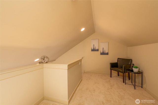 3926A S Brandon St, Seattle, WA 98118 - unfurnished room with lofted ceiling and carpet flooring