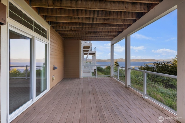3224 Overlook Loop, Ilwaco, WA 98624 - wooden terrace featuring a water view
