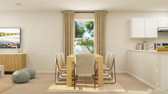 13604 193rd St E, Graham, WA 98338 - dining space with carpet and baseboards