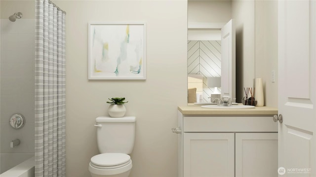 13604 193rd St E, Graham, WA 98338 - bathroom featuring vanity and shower / bath combo