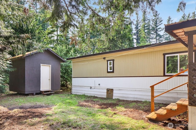6219 Shamrock Rd, Maple Falls, WA 98266 - view of home's exterior featuring a shed