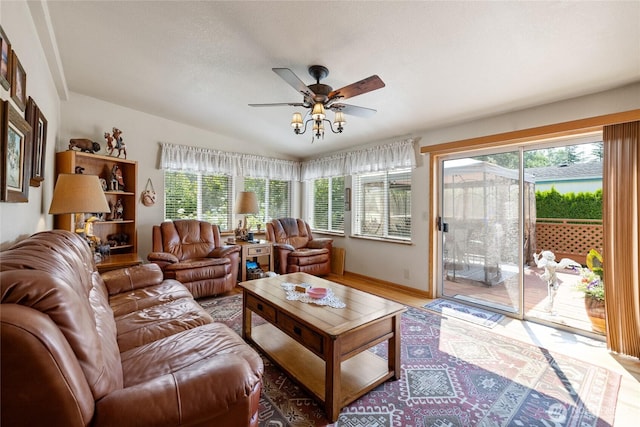 836 Harman Way S Unit 82, Orting, WA 98360 - living room featuring ceiling fan and wood finished floors