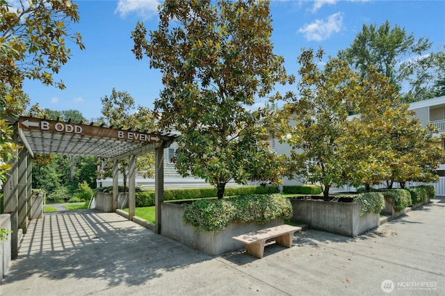 17426 Bothell Way NE Unit A105, Bothell, WA 98011 - view of patio / terrace featuring a pergola