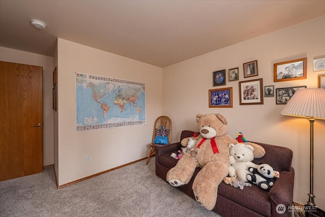1890 Edgewood Dr, Camano Island, WA 98282 - living area with carpet and baseboards