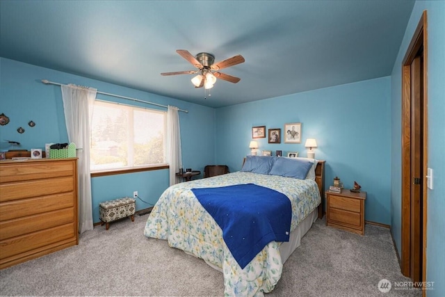 1890 Edgewood Dr, Camano Island, WA 98282 - carpeted bedroom featuring ceiling fan