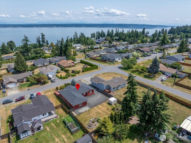 1890 Edgewood Dr, Camano Island, WA 98282 - aerial perspective of suburban area with a nearby body of water