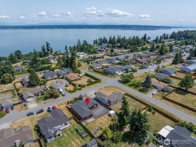 1890 Edgewood Dr, Camano Island, WA 98282 - aerial view of residential area featuring a nearby body of water