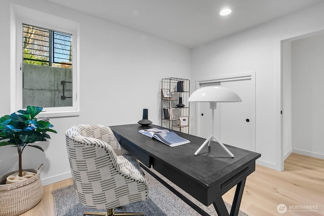501 11th Ave E, Seattle, WA 98102 - office with light wood-style floors and recessed lighting