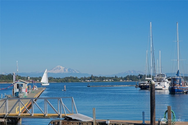 9540 Semiahmoo Pkwy Unit L10, Blaine, WA 98230 - dock with a water and mountain view