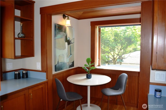 1809 NE 63rd St, Seattle, WA 98115 - dining area with healthy amount of natural light and wainscoting