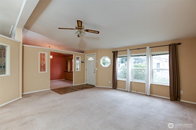 2610 E Section St Unit 85, Mount Vernon, WA 98274 - foyer entrance with carpet flooring and a ceiling fan