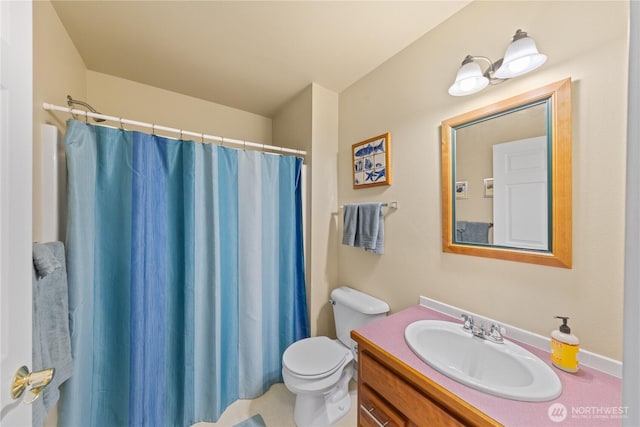 4607 Camano Pl, Anacortes, WA 98221 - bathroom with vanity and a shower with curtain