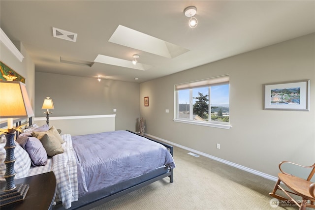 4607 Camano Pl, Anacortes, WA 98221 - bedroom featuring carpet and a skylight