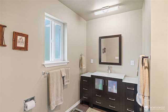 4607 Camano Pl, Anacortes, WA 98221 - bathroom with vanity and baseboards