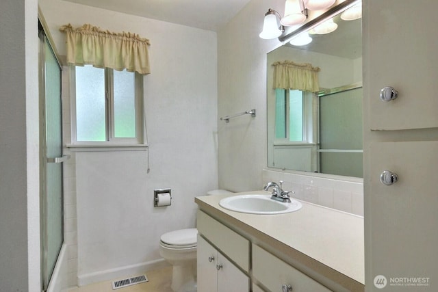 5211 53rd St W, University Place, WA 98467 - bathroom with a shower with shower door and vanity