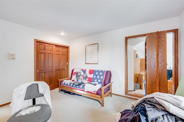 1408 W St NW, Auburn, WA 98001 - carpeted bedroom featuring a closet and recessed lighting
