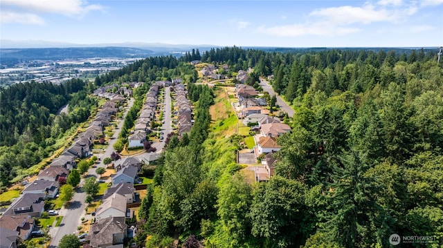 1408 W St NW, Auburn, WA 98001 - aerial overview of property's location with a heavily wooded area and nearby suburban area