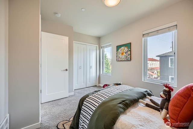 1823 SW 96th Ln, Seattle, WA 98106 - bedroom with carpet and a closet
