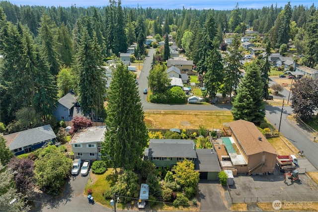 7818 185th Pl SW, Edmonds, WA 98026 - aerial perspective of suburban area with a heavily wooded area