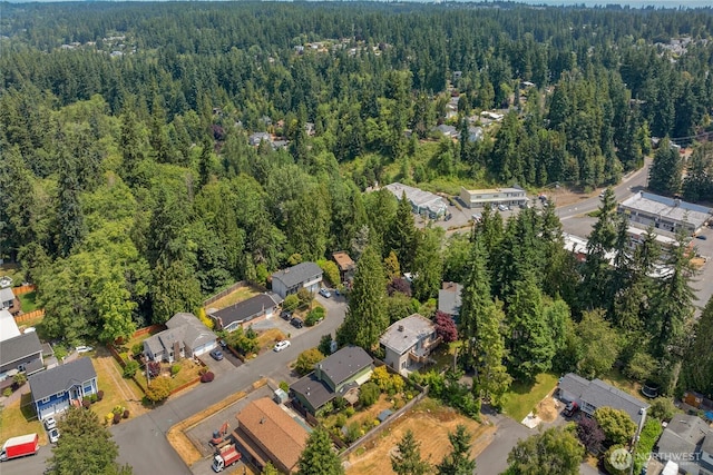 7818 185th Pl SW, Edmonds, WA 98026 - aerial view of property and surrounding area featuring a forest and nearby suburban area