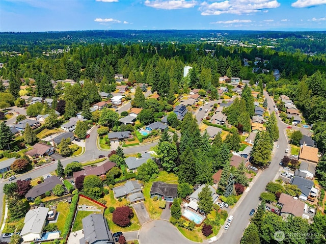 10704 NE 200th Pl, Bothell, WA 98011 - aerial view of residential area with a forest