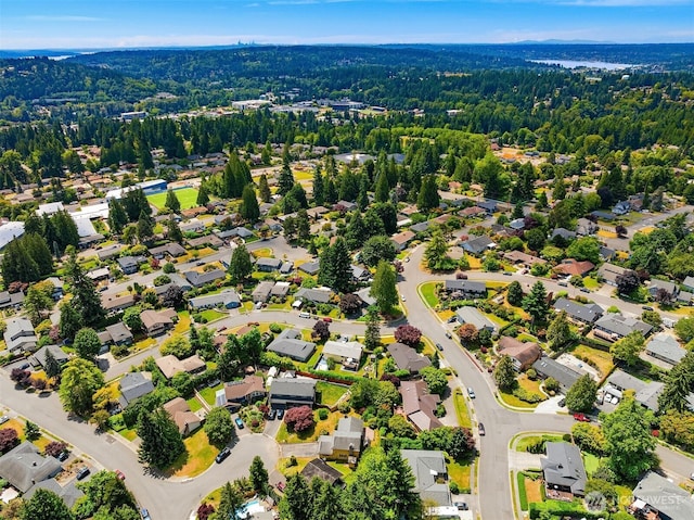 10704 NE 200th Pl, Bothell, WA 98011 - aerial view of residential area featuring a heavily wooded area