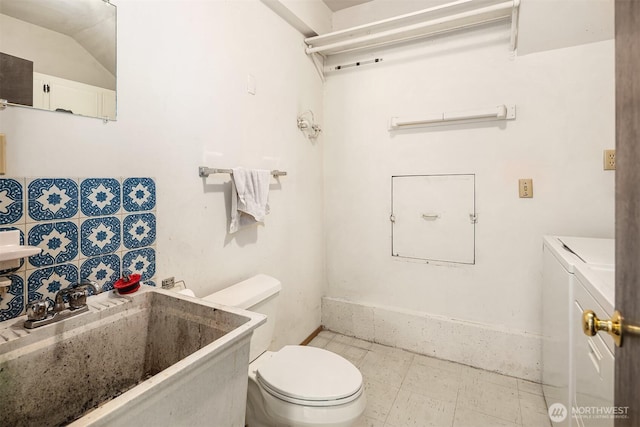 10704 NE 200th Pl, Bothell, WA 98011 - bathroom with separate washer and dryer and vanity