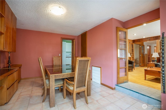 3701N Whitman St, Tacoma, WA 98407 - dining area featuring a textured ceiling and light tile patterned floors