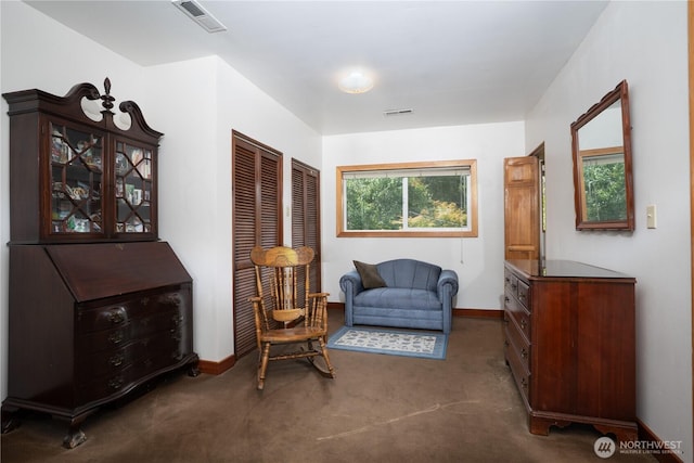 3701N Whitman St, Tacoma, WA 98407 - sitting room featuring dark carpet and baseboards