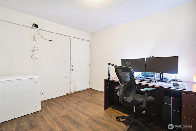 4445 SE Firmont Dr, Port Orchard, WA 98367 - office area featuring wood finished floors