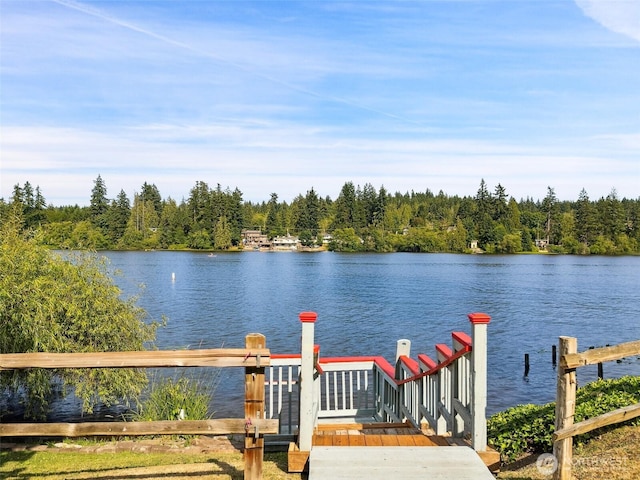 4445 SE Firmont Dr, Port Orchard, WA 98367 - dock with a water view and a forest view