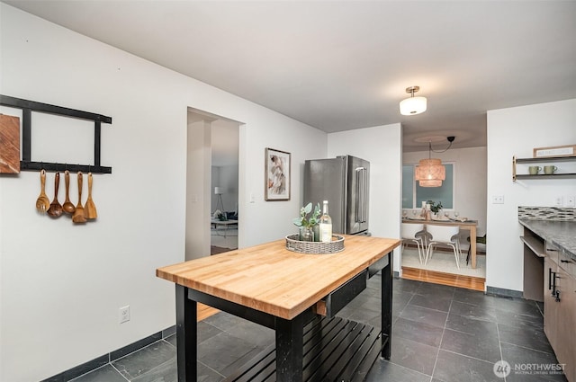 2329 NE 103rd St, Seattle, WA 98125 - dining room featuring dark tile patterned floors