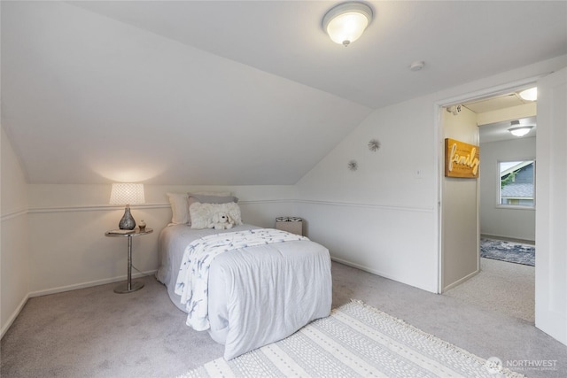 1211 S 41st St, Tacoma, WA 98418 - bedroom featuring carpet flooring and vaulted ceiling