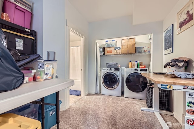 23120 SE Black Nugget Rd Unit D1, Issaquah, WA 98029 - washroom with washer and clothes dryer and carpet flooring