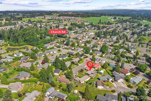 6084 Summit View Pl, Ferndale, WA 98248 - aerial overview of property's location featuring nearby suburban area