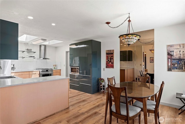 71 Blue Grade Rd, East Wenatchee, WA 98802 - dining room with light wood-style flooring and recessed lighting