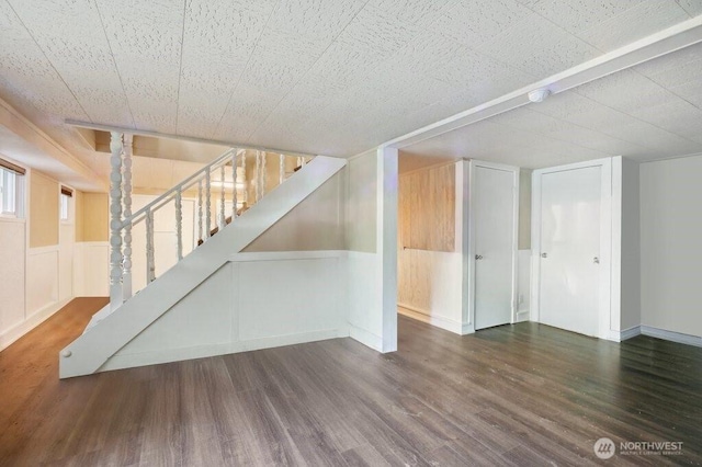1111 Garrison Ave, Port Orchard, WA 98366 - below grade area featuring wood finished floors and stairway