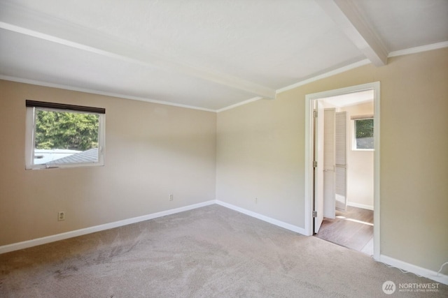 1111 Garrison Ave, Port Orchard, WA 98366 - carpeted spare room featuring baseboards and ornamental molding