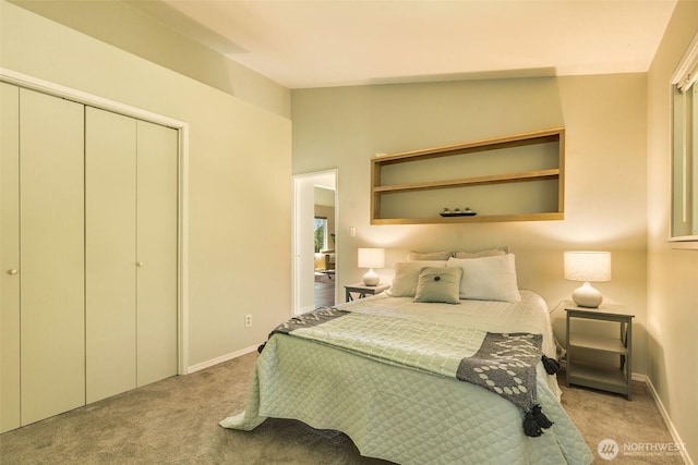 27727 94th Ave SW, Vashon, WA 98070 - bedroom with light colored carpet and a closet