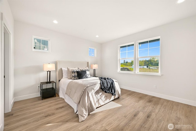 710 E 4th St, Nooksack, WA 98276 - bedroom with light wood-style flooring and recessed lighting