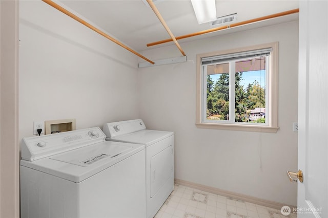 3607 Walthew Dr SE, Lacey, WA 98503 - washroom with washing machine and dryer and baseboards
